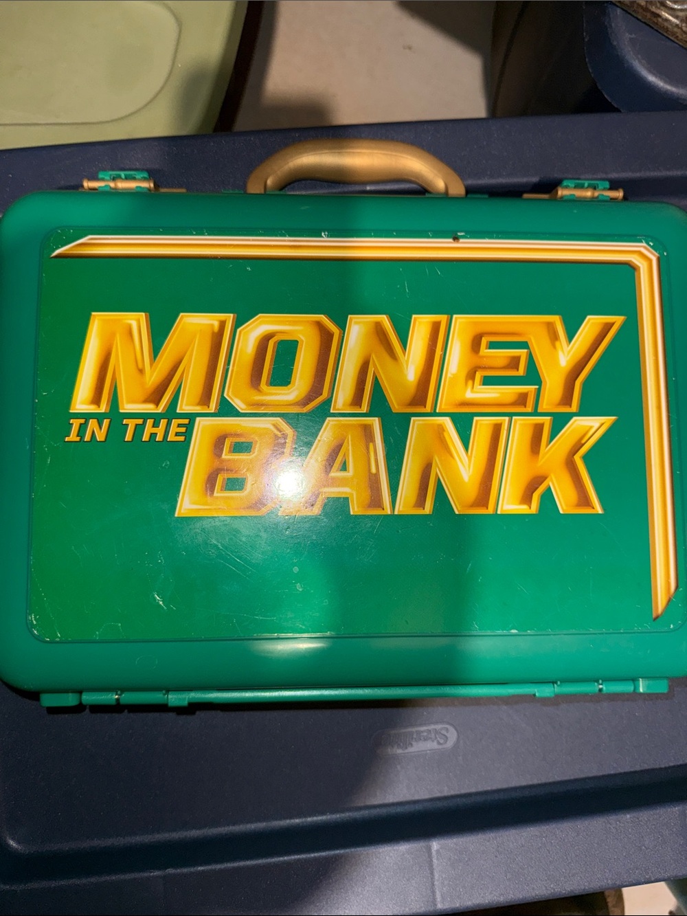 WWE Money in the Bank Green Briefcase| plastic not metal